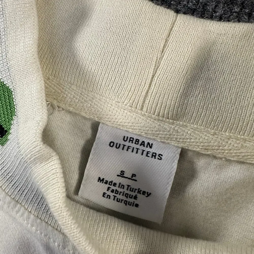 Urban Outfitters Men's Alien Mock Neck T-Shirt Unisex Unique Y2K Festival Top S - Picture 3 of 8